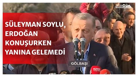 Erdoğan konuşurken Soylu yanına gelmedi O görüntüler dikkat çekti