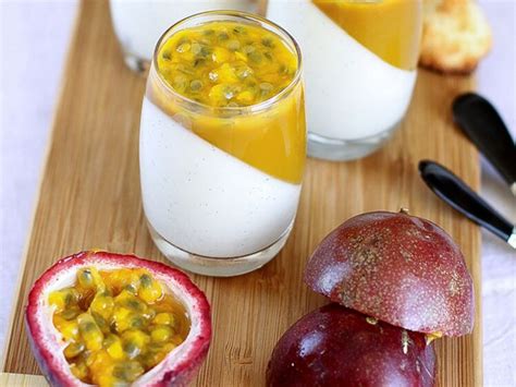 Panna Cotta Vanill E Coulis Mangue Passion Recettes Recette Sur