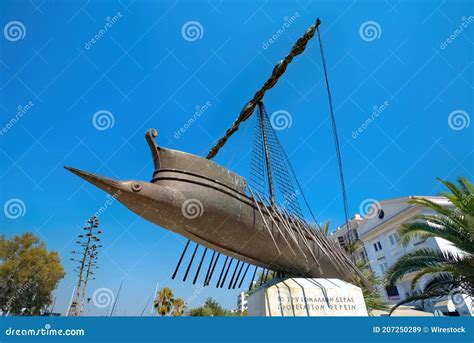 Mythical Ship Argo Replica Volos City Greece Editorial Stock