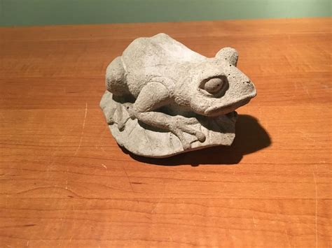 Frog Statue Concrete Frog Figure Cement Statue Of Frogs Etsy