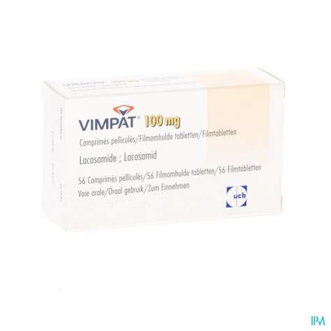 VIMPAT 100 MG FILMOMH TABL 56 X 100 MG Apotheek Thiels