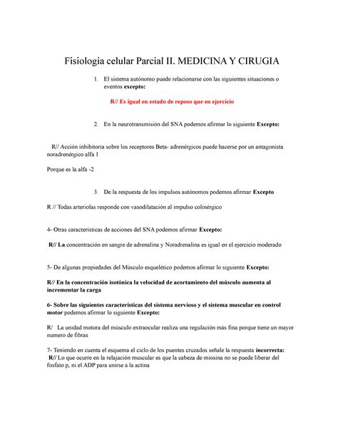 Parcial De Fisio C Med Fisiologia Celular Parcial II MEDICINA Y