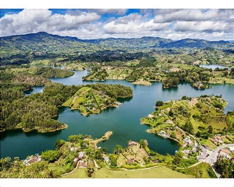 Photograph Embalse Del Penol Elevated View From El Penon De Guatape