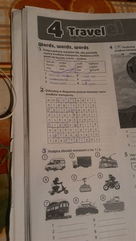 Odszukaj W Diagramie Jeszcze Dziewi Nazw Rodk W Transportu Pliss