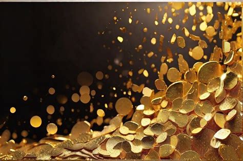 Premium Photo | Golden Glitter Light Abstract Background