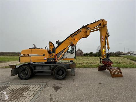 Used Liebherr A316Litronic Wheel Excavator A316 Material Handler N