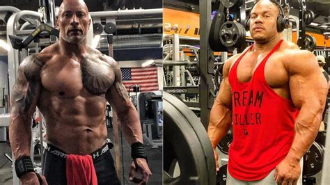 The Rock Is In His Best Shape Ever At 257 Pounds And Phil Heath