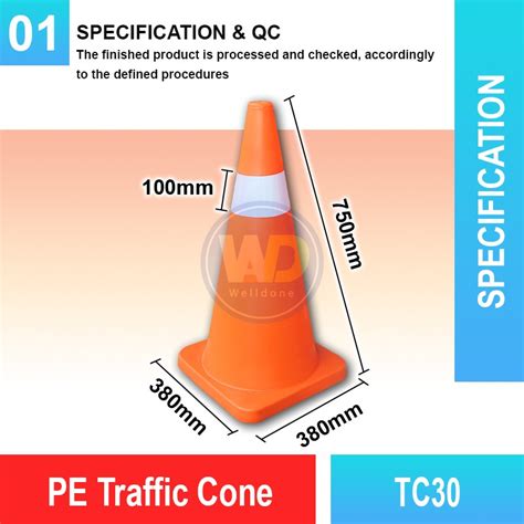 Tc Pe Traffic Cone Quality Safety Cone Malaysia Welldone