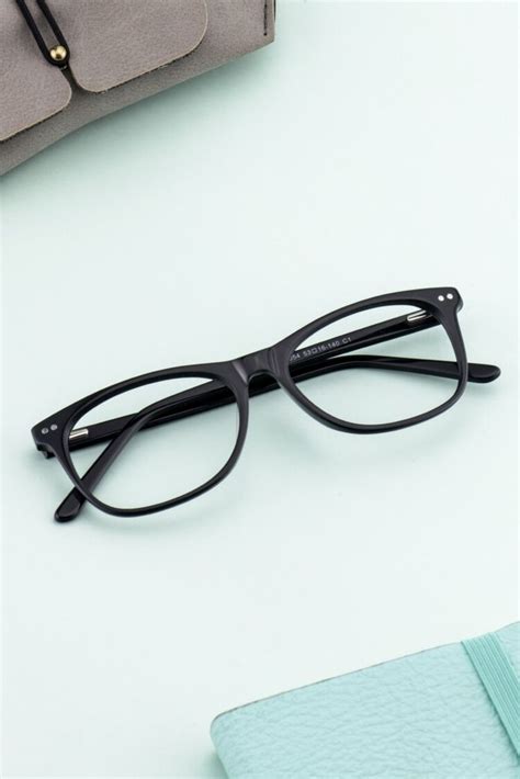 H5054 Black Oval Eyeglasses Frames