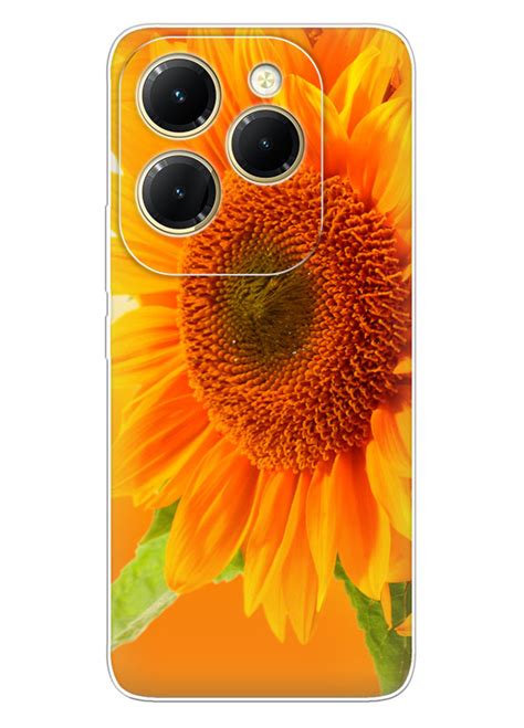 Infinix Hot 40 силіконовий чохол з картинкою Квітка сонця