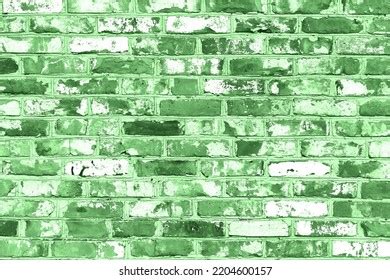 Brick Wall Unusual Green Bricks Made Stock Photo 2204600157 Shutterstock