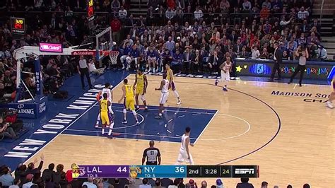 Nd Quarter One Box Video New York Knicks Vs Los Angeles Lakers