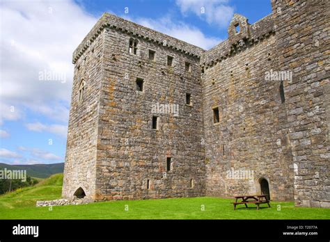 Hermitage castle, an early medieval castle on the scottish borders of the earls of douglas and ...