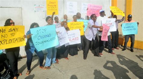 Journalists Protest Against Thisday Over Non Payment Of Salaries