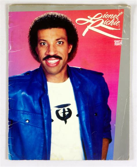 Lionel Richie 1983 World Tour Program Book | Vintage Collectible ...