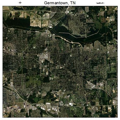 Aerial Photography Map of Germantown, TN Tennessee