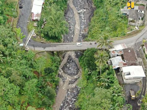 Banjir Gunung Semeru Pupr Ganti Jembatan Kali Glidik Ii Permanen