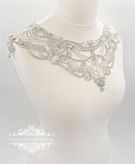 Shoulder Jewelry, Bridal Cover Up, Shoulder Cover Up, Wedding Capelet