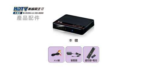 含發票 2024年式px大通 Hd 8000 Hd8000 影音教主 Iii 高畫質數位電視機上盒 Yahoo奇摩拍賣