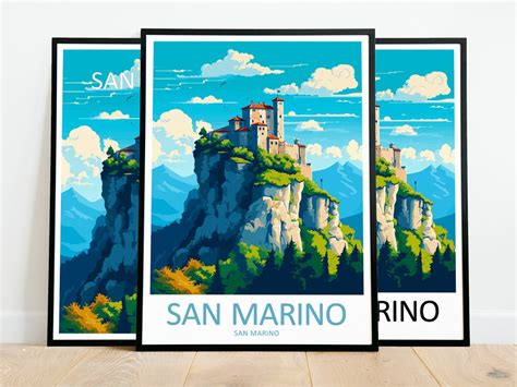 San Marino Travel Print Art San Marino Poster San Marino Wall Art Decor San Marino Gift San ...