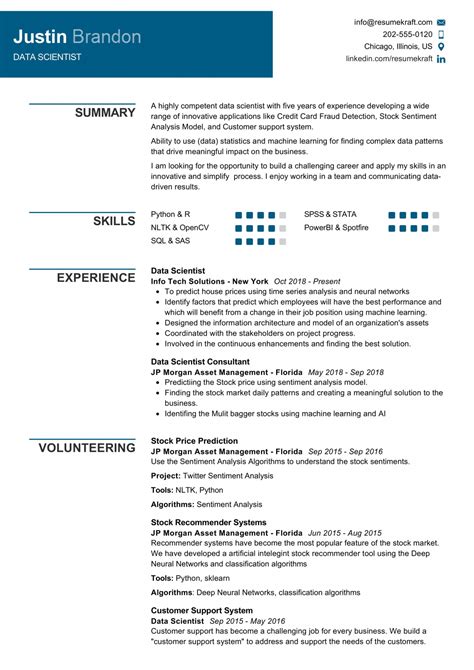 Top 20 Key Data Scientist Resume Skills In 2025 Resumekraft