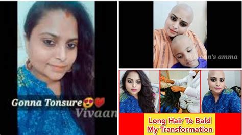 My Headshave Long Hair To Bald Headshave Transformation Tonsured