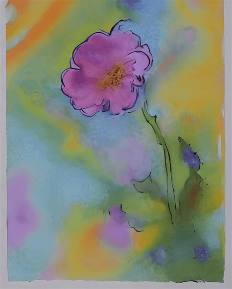 Watercolor Flowers in Pastel Colors · Creative Fabrica