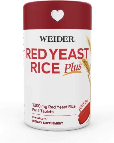 Weider Global Nutrition Red Yeast Rice 1 Each 120 CT 1 Pack 120