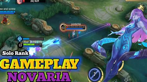 SOLO RANK GAMEPLAY NOVARIA ASLI GAK NGOTAK DAMAGENYA YouTube