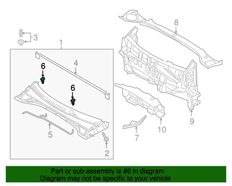 98630-2K100 - Washer Nozzle 2010-2022 Kia | Kia.Parts Store