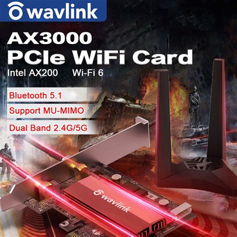 Wavlink Adaptador WiFi AX 6 PCIe Bluetooth 5 1 Para PC De Escritorio