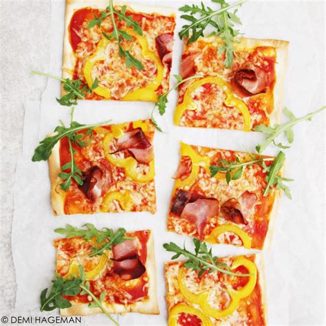 Pizza Flammkuchen Met Serranoham En Paprika Studiokook