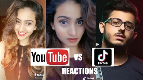 Youtube Vs Tiktok Tiktokers Reactions After Seeing Carry Minatis