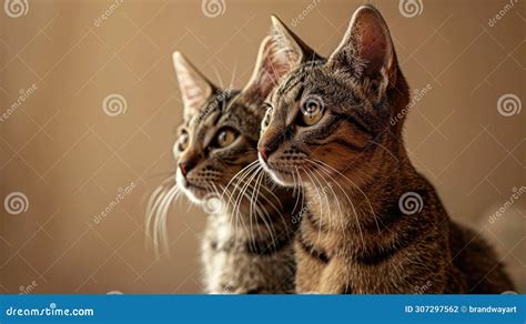 Two Cats Sitting Together Stock Illustration Illustration Of Couple 307297562