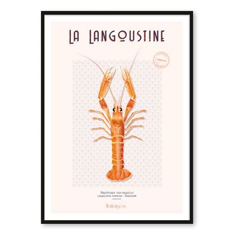 Affiche Langoustine From Breizh