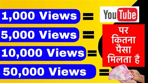 1000 Views Par Kitne Paise Milte Hai 2023 1000 Views 5000 Views