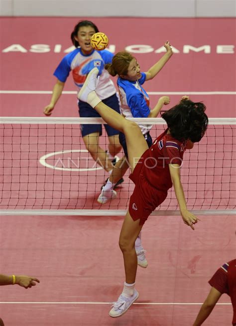 Sepak Takraw Putri Beregu Final Antara Foto