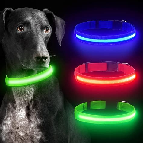 Light Up Dog Collars Serda Run Led Dog Collar Glow In