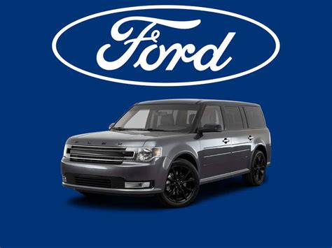 Download Sleek Silver Ford Flex Cruising On Open Road Wallpaper