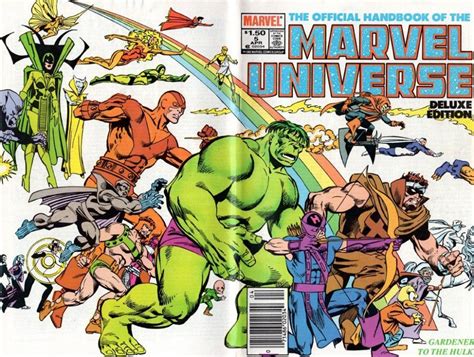 The Official Handbook Of The Marvel Universe 1 Marvel Comics Comic