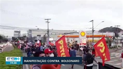 Manifestantes Fazem Ato Contra Bolsonaro E A Favor Da Vacinação Em