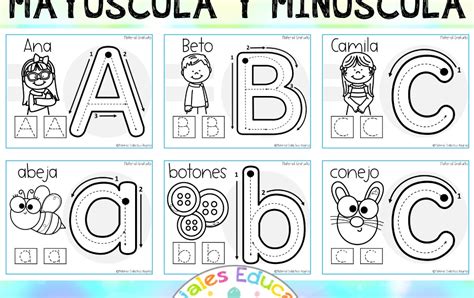 Abecedario Mayuscula Y Minuscula Para Colorear Letra M Mayuscula Y