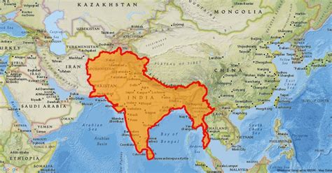 This map is of Akhand Bharat streching from Afghanistan to Mynmaar ...