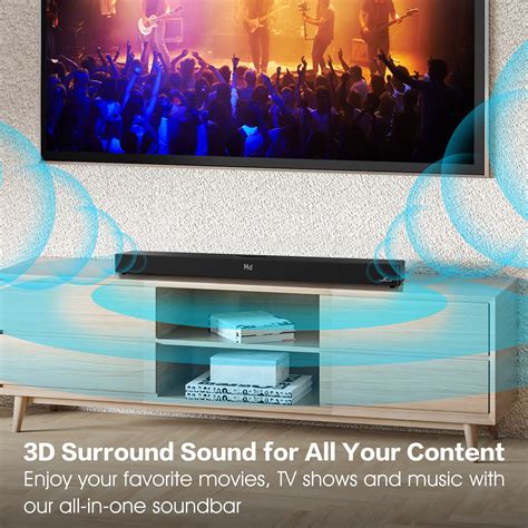 Mua Larksound All In One 2 1 Sound Bar For Tv 36 Inch Soundbar With Build In Subwoofer