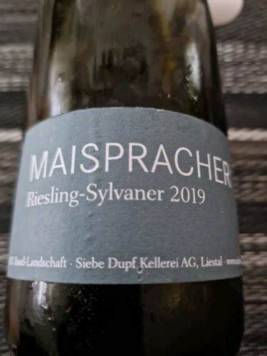 Siebe Dupf Maispracher Riesling Sylvaner Vivino Us