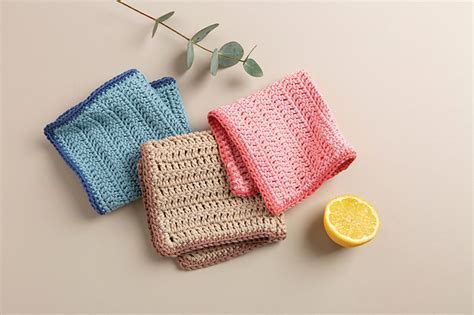 Ravelry Treble Crochet Washcloths Pattern By Claire Montgomerie