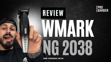 LANÇAMENTO da máquina de corte Wmark NG 2038 Pro Barber