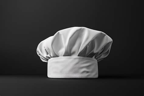 Black And White Toque Chef Hat Mockup Restaurant Or Bistro Uniform Mock