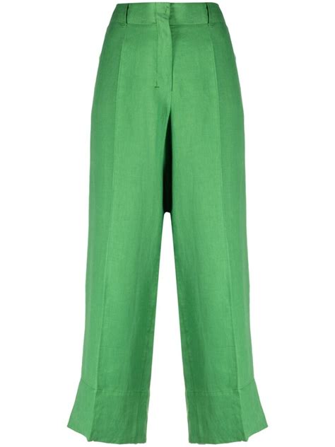 Max Mara Linen Cropped Trousers Max Mara