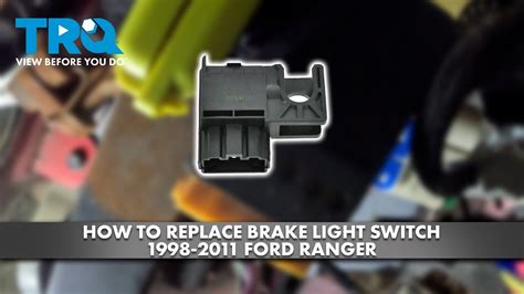 How To Replace Brake Light Switch Ford Ranger Youtube